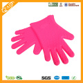 2014 Hot vendendo FDA padrão resistentes ao calor alimentos grau silicone cinco dedos do forno Mitts